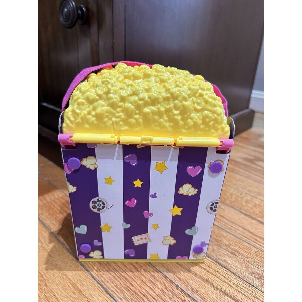 Polly Pocket Un-Box-It Playset Popcorn Bucket Movie Theater with Accessories